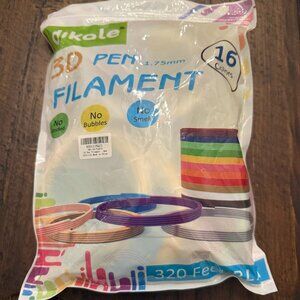 3D Pen Filament 1.75mm, 320 feet, 16 colors